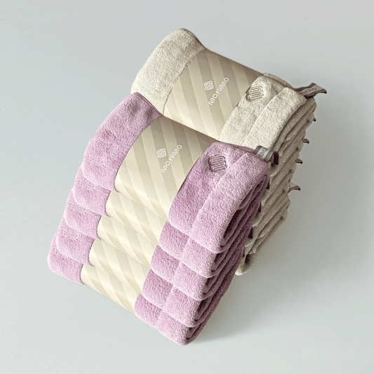 [mofumo] おうち仕様：美髪専用ナイトケアタオル10枚セット（フロスティ／ベリー／アソート）