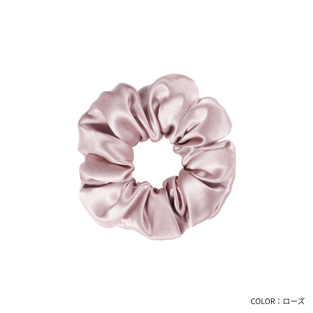 ［Utukky］シルク100％シュシュ｜跡がつきにくいヘアゴム