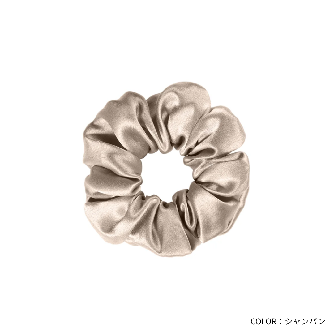 ［Utukky］シルク100％シュシュ｜跡がつきにくいヘアゴム