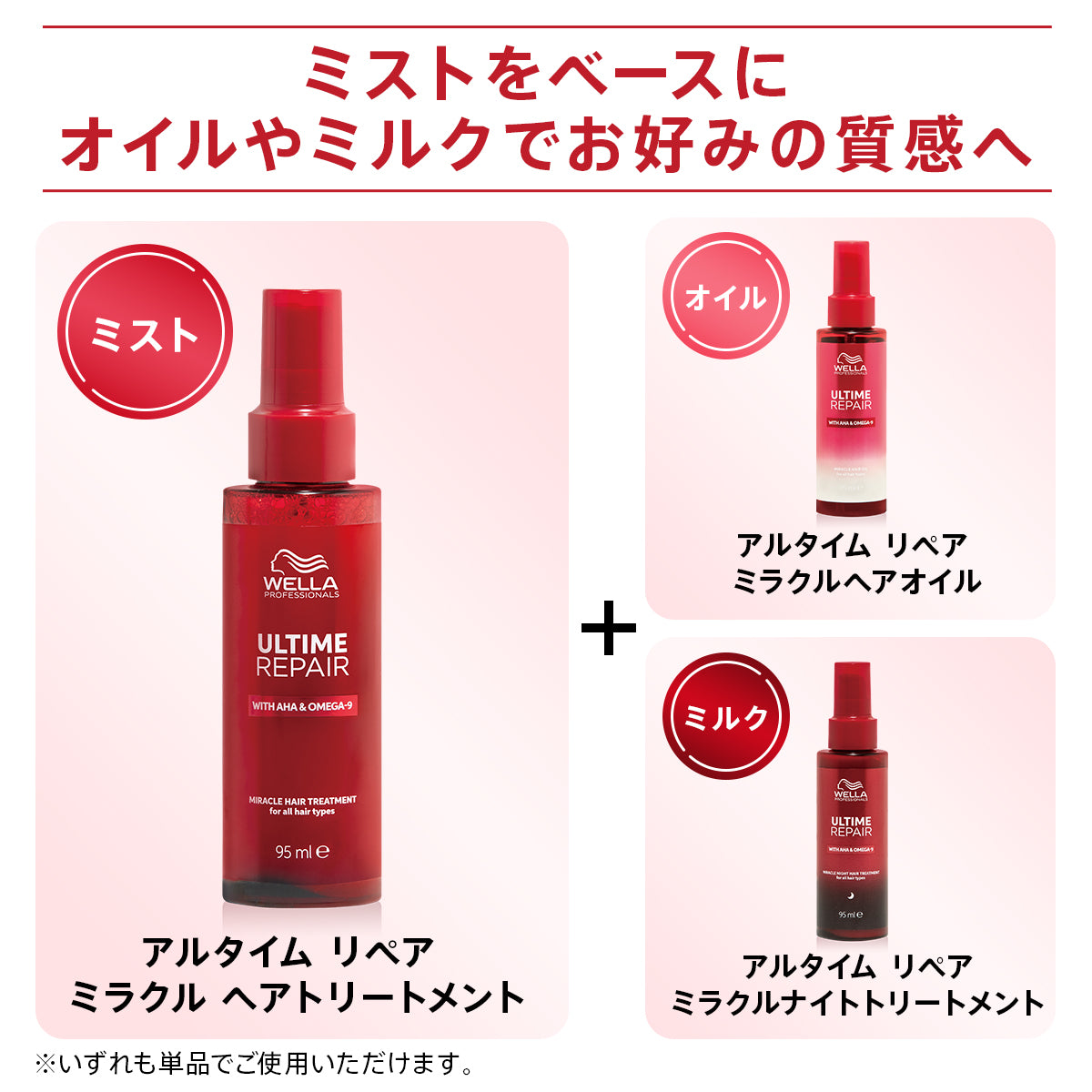 ［WELLA］ULTIME REPAIR アルタイム リペア ミラクルヘアトリートメント＜ミスト＞95mL