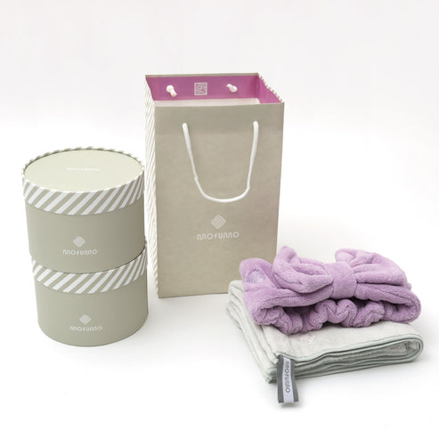 mofumo］美髪専用ナイトケアタオル＆ターバン／Ambyうる〜るwater